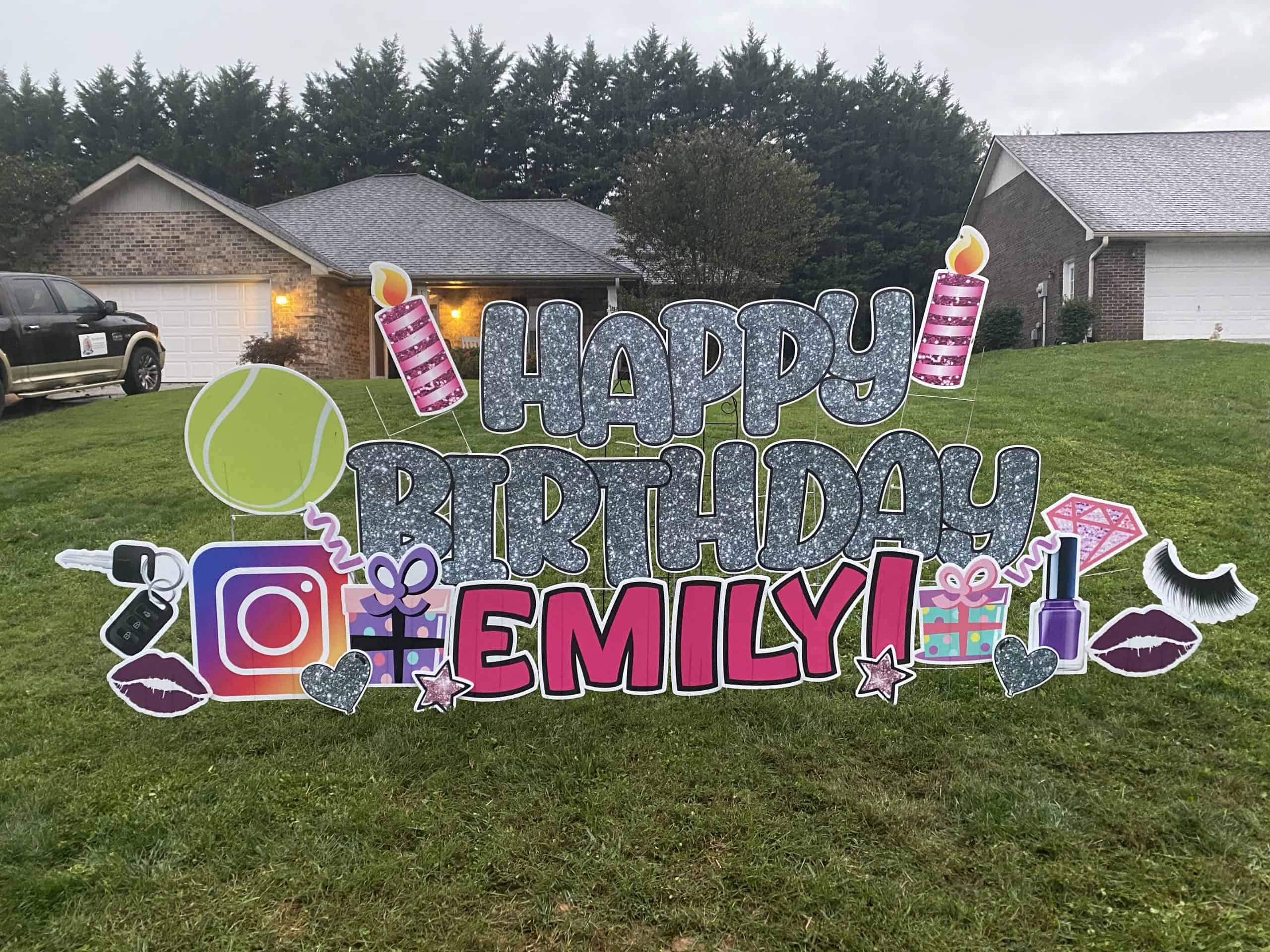 Custom yard card greeting Knoxville