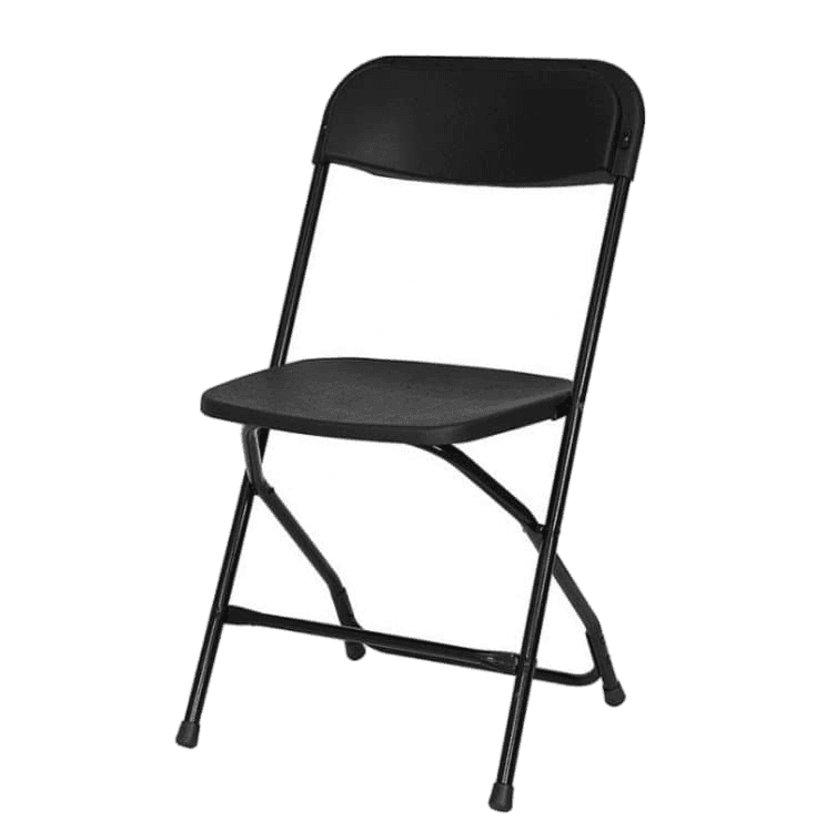 Black folding chair rental Knoxville TN