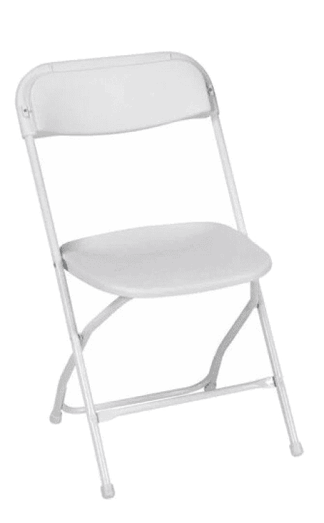 White folding chair rental Knoxville TN