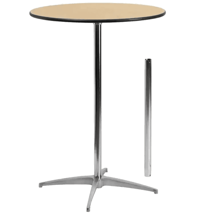 Cocktail and high-top round table rental Knoxville TN