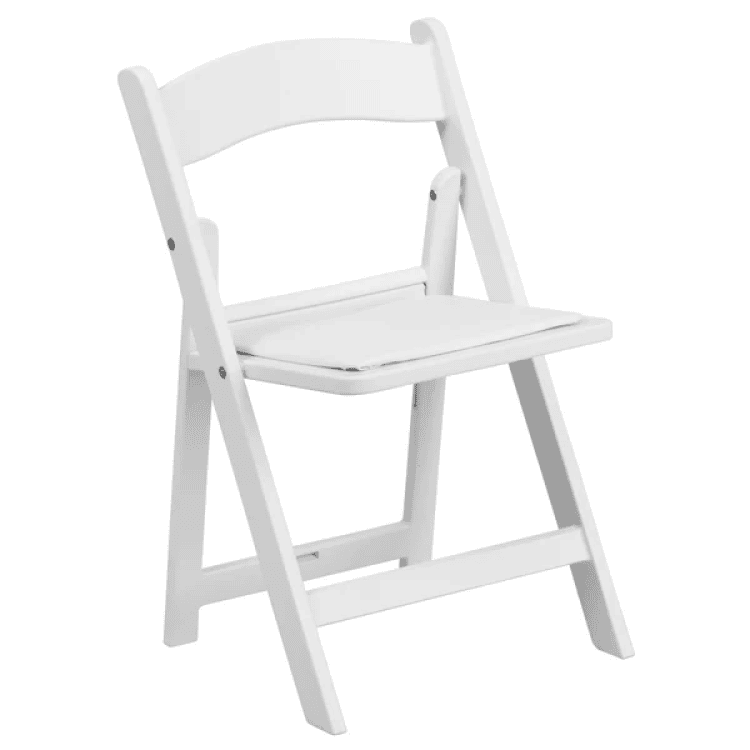 Children's white resin folding chairs Children's white resin folding chairs