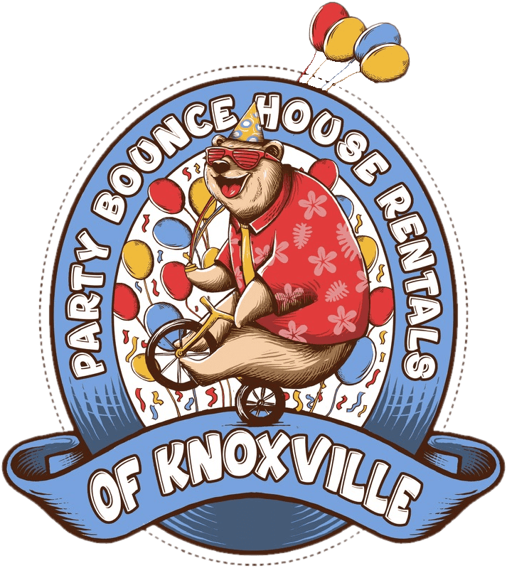 Party Bounce House Rentals of Knoxville — party bear logo